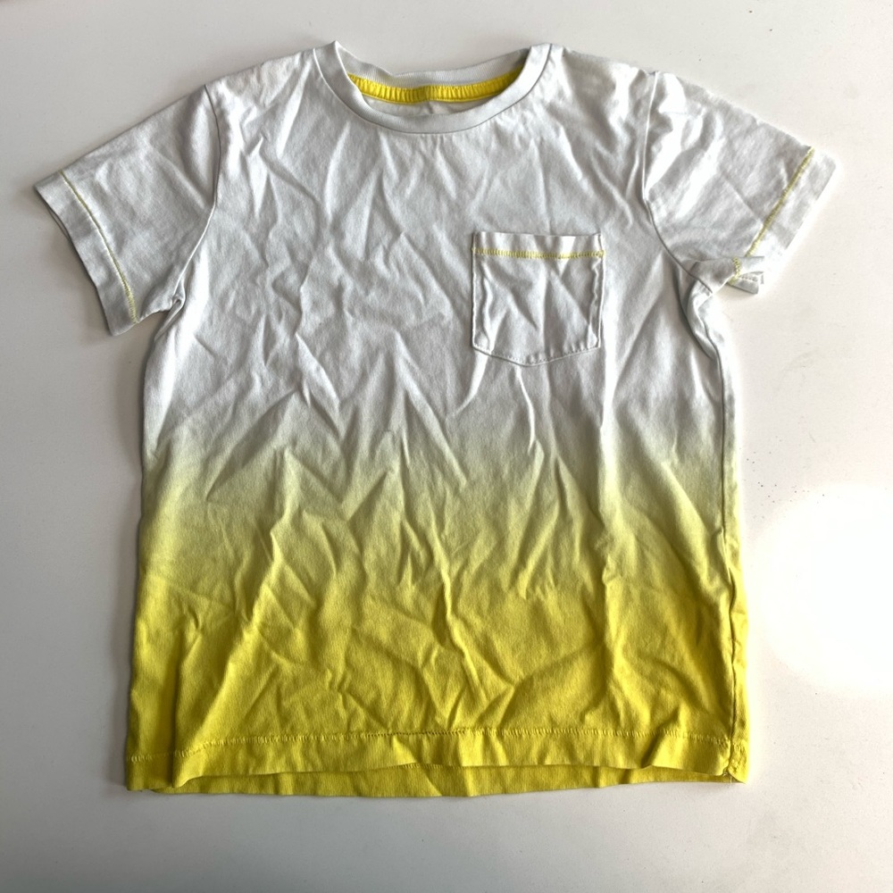 Boden white and yellow ombré t shirt
